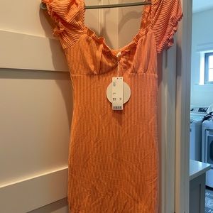 Kiss The Sky coral mini dress. Size small